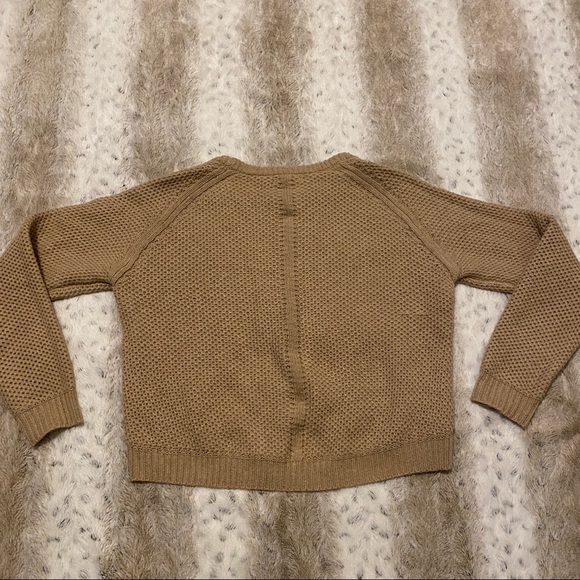 BEDO Taupe Knit Crewneck Sweater Large - Picture 5 of 7